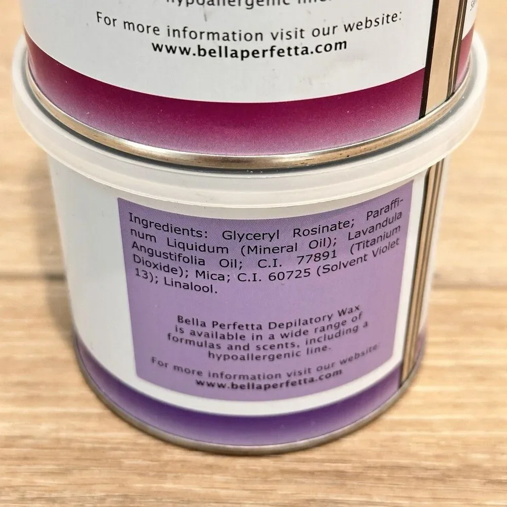 Lot 3 Bella Perfetta Depilatory Wax Lavender Chocolate 400ml 14oz Professional